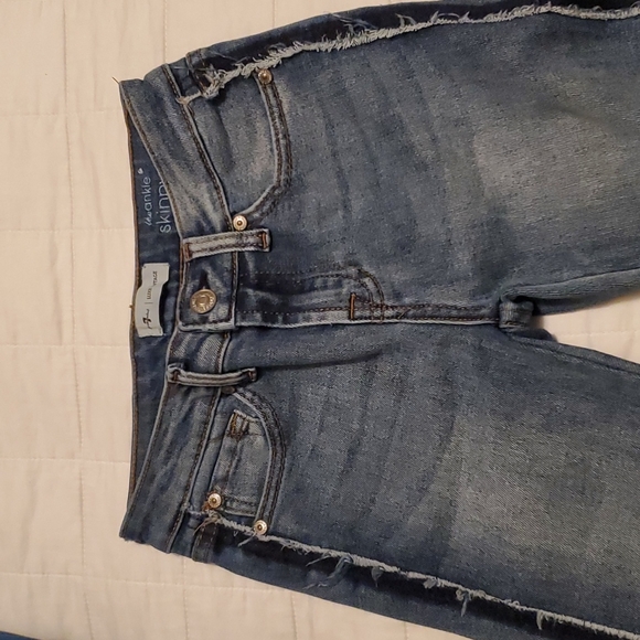 7 For All Mankind Girls Ankle Skinny Jeans - Picture 6 of 7